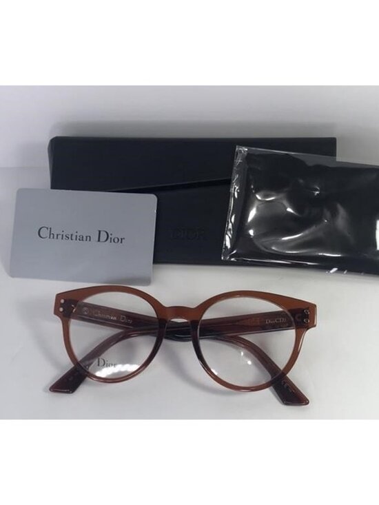 New Authentic Dior Ladies Tortoise Aviator/Pilot Eyeglass Frames DIORCD3